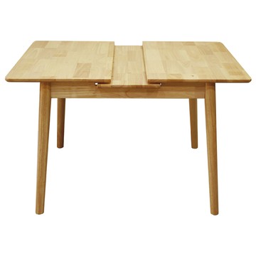 AOTTO北歐風多功能可伸縮實木餐桌-130公分(餐桌 客廳桌 伸縮)原木色