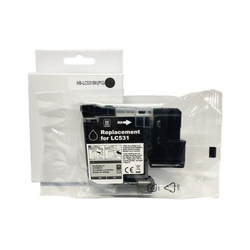 【Brother】 LC-531K 黑色 高印量副廠墨水匣 含晶片 適用 J1360DW