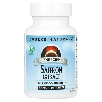 Source Naturals, Serene Science®，番紅花提取物，15 毫克，60 片
