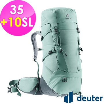 【德國deuter】AIRCONTACT CORE拔熱式透氣背包35+10SL (3350022 翡翠綠/登山/健行)