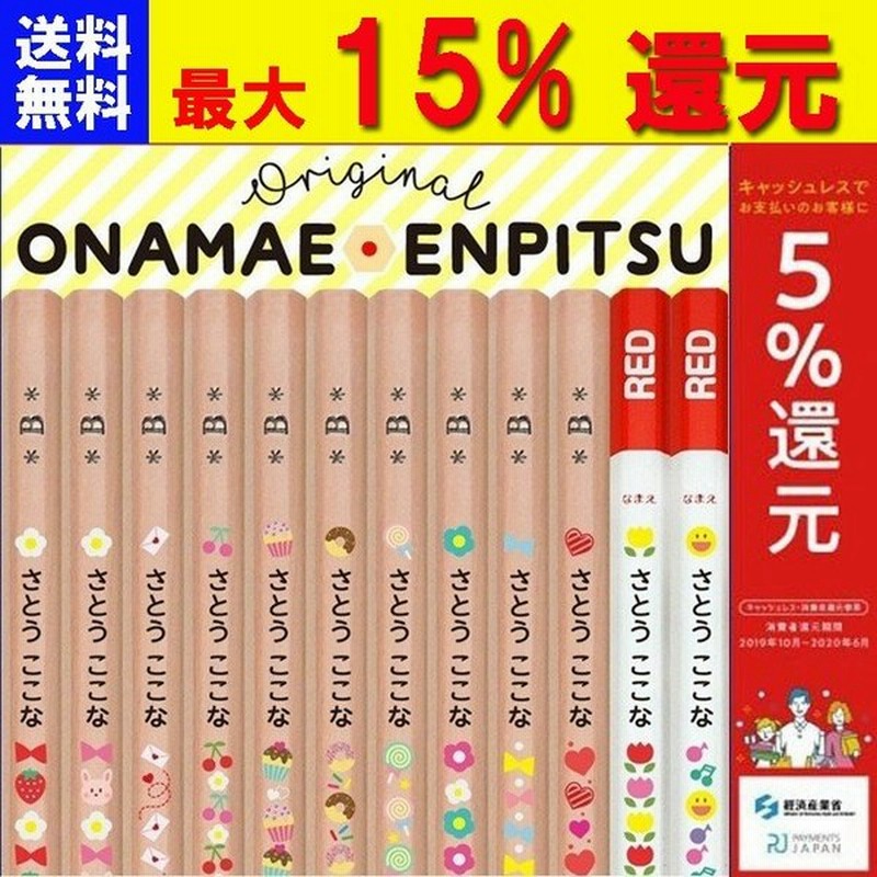 新品未使用 おなまえ鉛筆 名入れ 12本 2B 鉛筆 パステル キャラクター 1ダース イラスト ケース付属 筆記用具