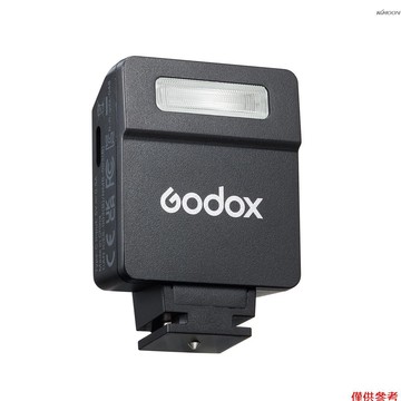 Godox iM22 迷你機頂閃光燈 5檔手動調光 通用絕大多數微單和膠片相機（帶內置鋰電池出貨）黑色