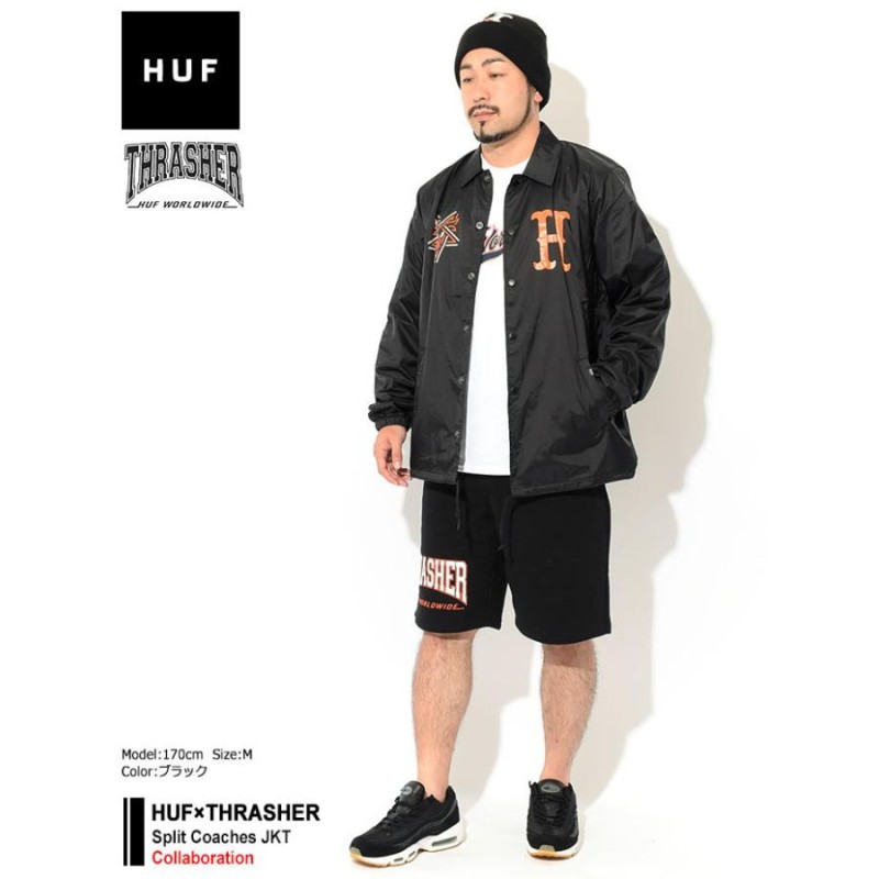 ハフ ジャケット HUF メンズ スラッシャー スプリット コーチ