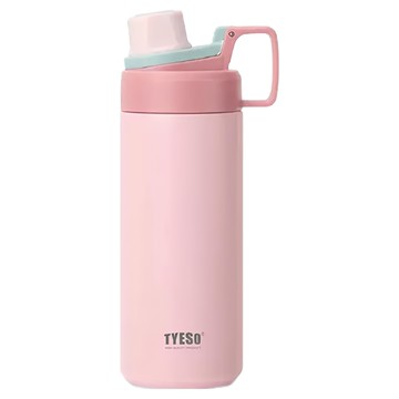 TYESO 泰碩 幻彩系列 319運動保溫壺  櫻花粉  600ml  1個