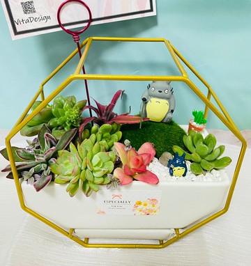 北歐風鐵藝盆客製 開幕誌慶 新居落成 升官喬遷 婚禮 生日交換禮