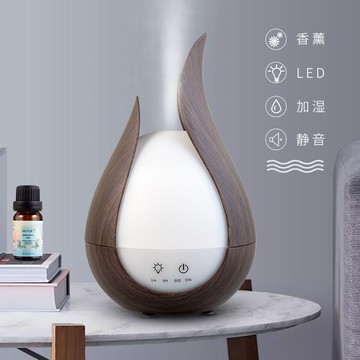 免運/附發票 加濕器 空氣淨化器 北歐風插電木紋超聲波香薰機家用靜音臥室床頭加濕器香精油200ml 快速出貨