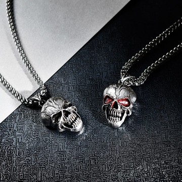 不老骷髏 項鍊 骷髏頭 男項鍊 個性項鍊 個性飾品 長項鍊