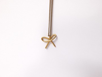 蝴蝶結 黃銅項鍊