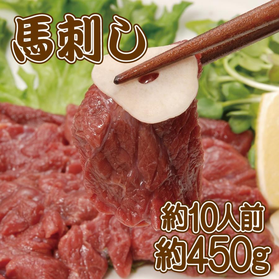 馬刺し赤身450g　約20人前 （約4-6本）　馬肉 あっさりヘルシー 赤身 生食用 冷凍 馬刺し