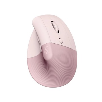 【 Logitech 羅技 】LIFT 玫瑰粉 人體工學 垂直滑鼠