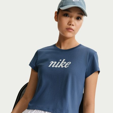 NIKE AS W NSW CLUB SS TEE HBR MD S2 女短袖 藍-IH7455461