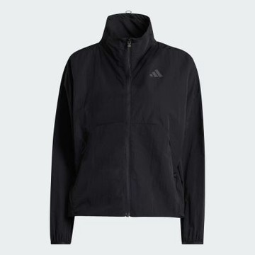 Adidas 愛迪達 W Q2 Jkt KA9326 女 立領外套 運動外套 休閒穿搭 防曬 防潑水 黑