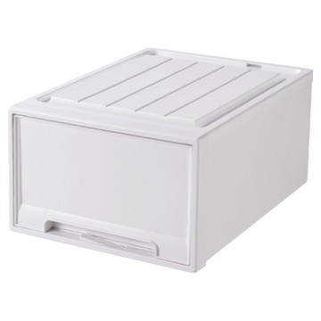 小麥購物 加厚抽屜式整理箱  47 x 33.5 x 21cm  純白  1個