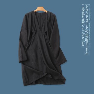 連衣裙  夏秋新外貿女裝時尚V領蝙蝠長袖包臀短款套頭連衣裙25512