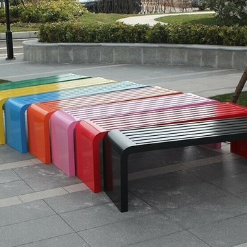 公園戶外休閑長椅椅子室外庭院球場休息條凳商場座椅廣場露天