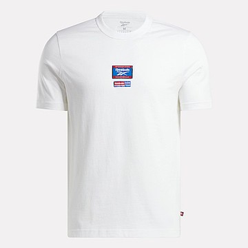 Reebok Ri Badge Tee [100205444] 男 T恤 運動上衣 休閒短袖 白