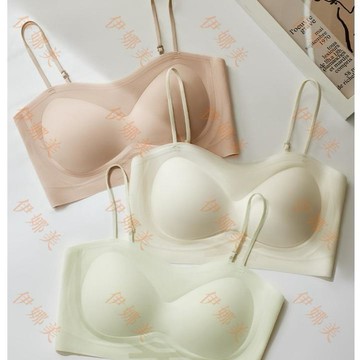 【臺灣出貨👙】9189#原版隱形無痕果凍條軟支撐美背內衣女背心抹胸一衣兩穿文胸【伊娜美】