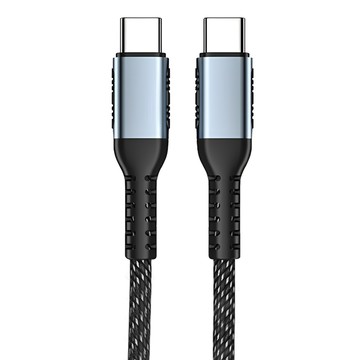 3C配件王 TYPE-C-Type-C快充線 KCC-02 100W  黑色  1個  1m