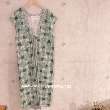 手作森林 品牌原寸紙型（僅紙型無作法）- B103 前綁蝴蝶結外罩背心 大人服 洋裁紙型