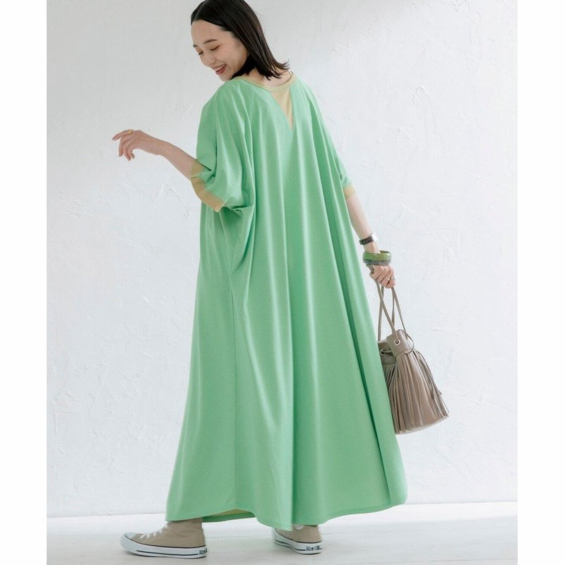 コーエン バイカラー2wayワンピース レディース Lime L Coen 通販 Lineポイント最大get Lineショッピング