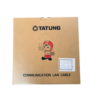 TATUNG 昌運監視器 TATUNG 大同網路線 CAT.5E 4P 屋外室外黑皮(黑色) 100M 100米