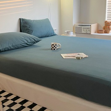 春夏薄款純色床笠單件床罩抗菌防滑全包防塵罩床墊保護套四季通用