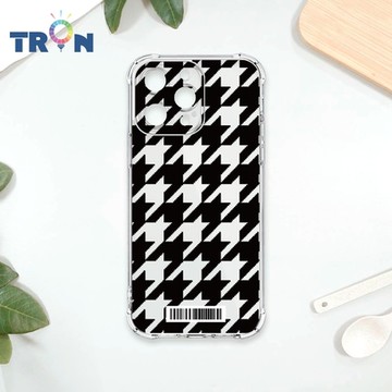 TRON IPHONE 15 PRO MAX 經典千鳥紋 四角防摔載具殼 軟殼 手機殼