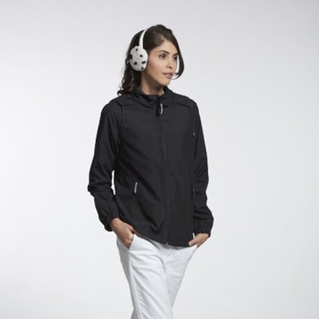 Sunrise黑色透氣網裡外套中性款-99324