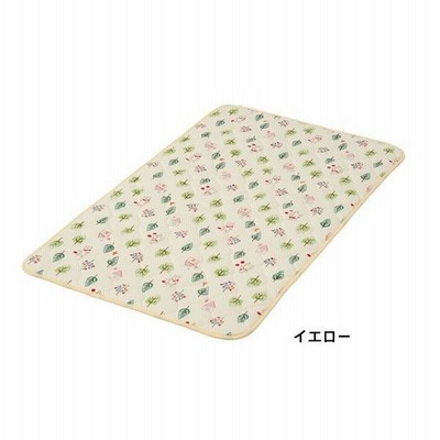 フジキ お昼ね敷きマット フォレストフレンズ イエロー 日本製 70×120cm 赤ちゃん用 こども用 園児 保育園