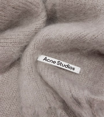 Acne Studios Kooder hooded mohair and wool-blend scarf