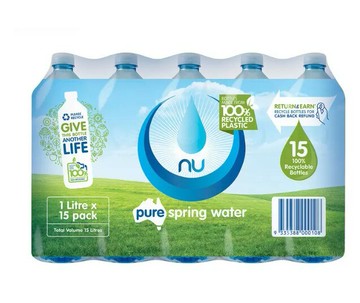 Nu-Pure 泉水 1公升 X 15瓶