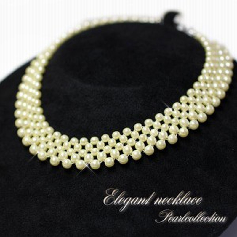 ネックレス レディース パールネックレス チョーカー 真珠ネックレス  