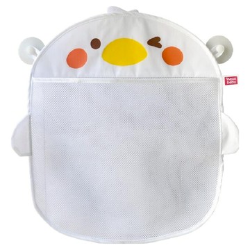 ing Baby 迎貝 卡通小鴨壁掛式玩具收納袋  43 x 25 x 0.2cm  白色  1個