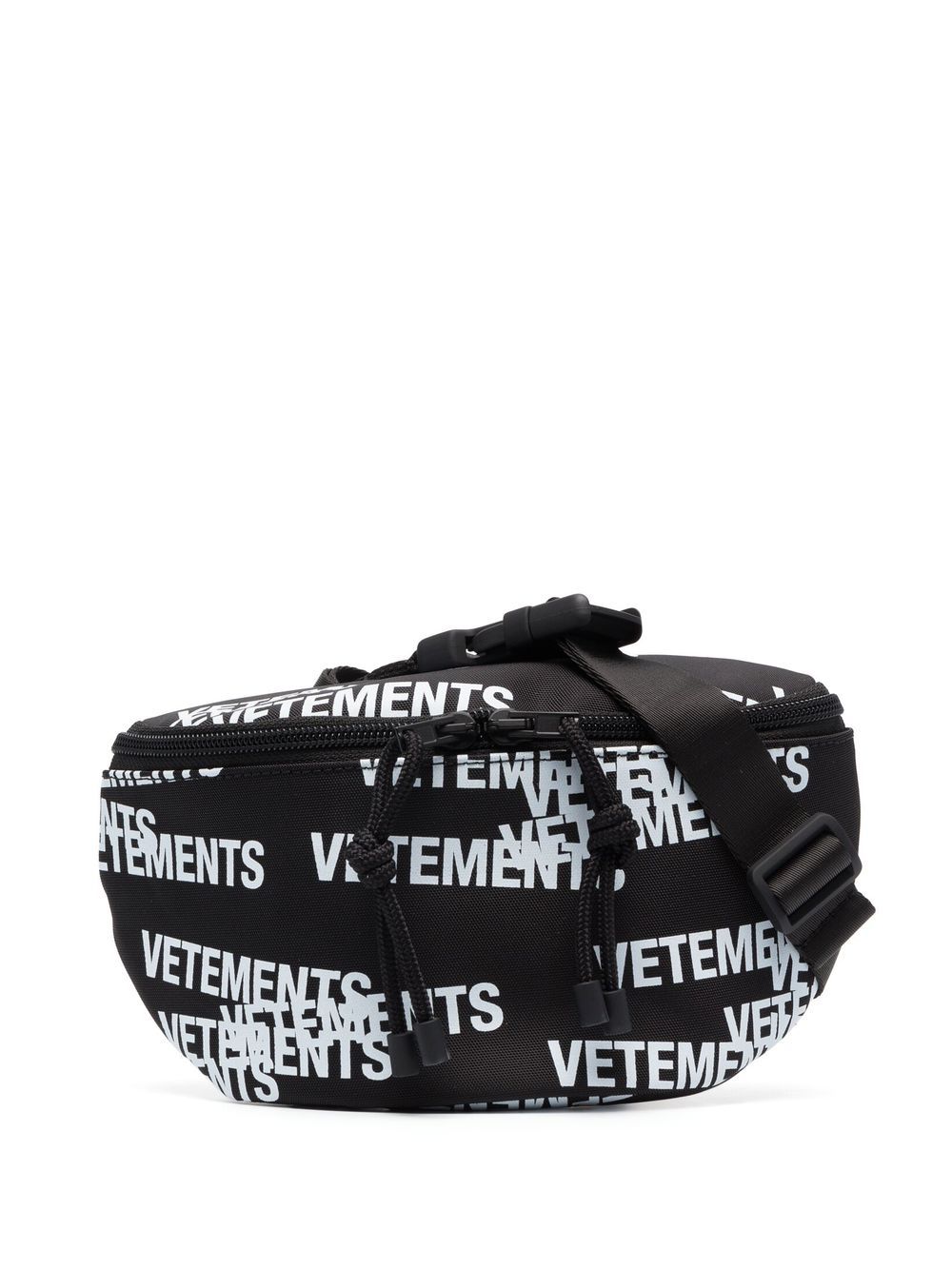 VETEMENTS - logo-print belt bag - unisex - Polyamide/Polyester - One Size - Black