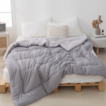 HOYACASA  HEAT TECH 速暖泡芙針織被 - 芝麻慕斯(180×210cm)