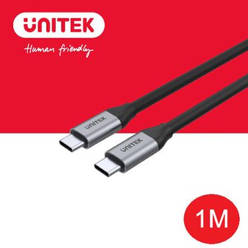【UNITEK】USB-C 100W PD 快速充電線 1M