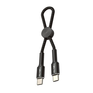 POLYWELL 寶利威爾 Type-C To Lightning 極短收納PD快充線適合行動電源 PW15-W45-A363  12cm  1條