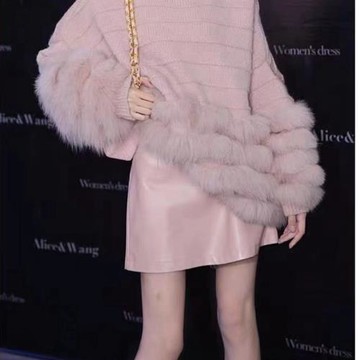 海寧真皮高腰粉紅色寬松皮裙女2025秋冬半身裙學院風綿羊皮a字短