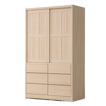 【MUNA家居】米樂4X7尺推門衣櫥
