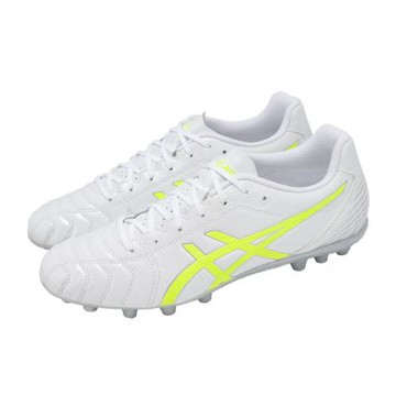 Asics 足球鞋 DS Light Club AG 男鞋 白 黃 人工草皮 軟釘 輕量 抓地 亞瑟士 1103A119100