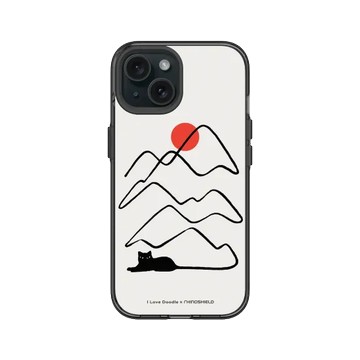 iPhone 15 JellyTint 酷墨灰 - ilovedoodle (Lim Heng Swee) - Cat Landscape - Tail 貓咪尾巴