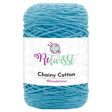 Retwisst Chainy Cotton系列 再生針織線 7018 藍色  1捲