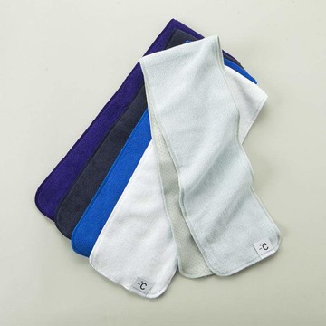 降溫涼感運動毛巾-素色 藍色