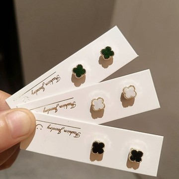 【無耳洞可戴】免打孔四葉草磁吸耳夾耳釘女小衆設計感高級輕奢氣質耳環耳飾百搭抗敏 耳夹 耳環 耳針 银饰 耳钉 饰品 銀針