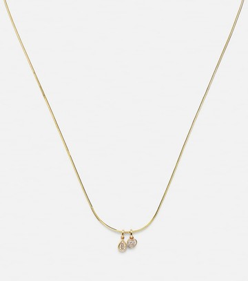Roxanne First 14kt gold pendant necklace with diamonds
