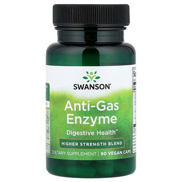 Swanson Vitamins, 防脹氣酶，優效混合物，90 粒全素膠囊
