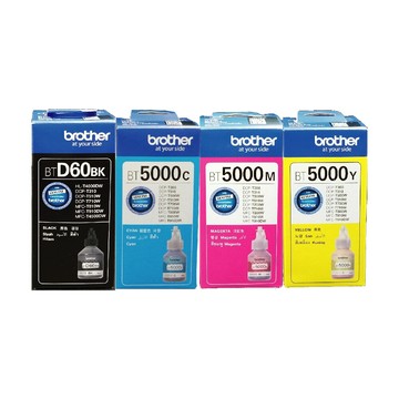 四色一組 brother btd60bk+bt5000 彩 原廠墨水