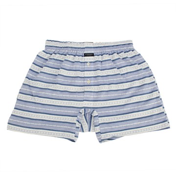 BURBERRY 巴寶莉  條紋棉質平口貼身居家褲-藍色