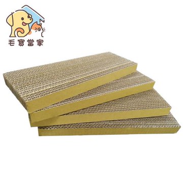 (毛寶當家)加大長形款耐抓貓抓板*18片入 MIT台灣製造 貓磨爪