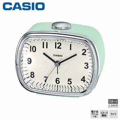 カシオ めざまし 時計 TQ-159-3JF CASIO アナログ 電子音 アラーム スヌーズ ライト レトロ クオーツ クロック お取り寄せ